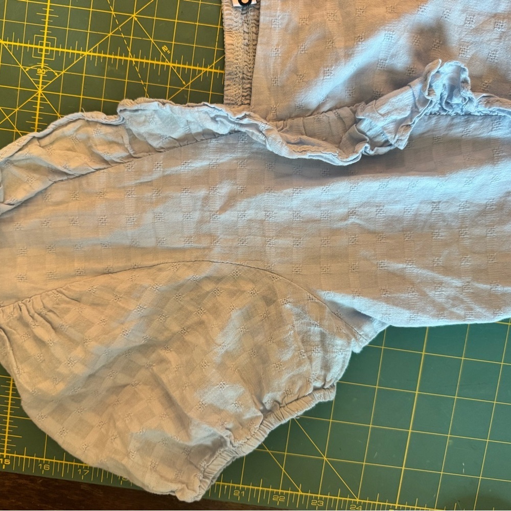 SO Light Blue Ruffled Blouse - Picture 3 of 7